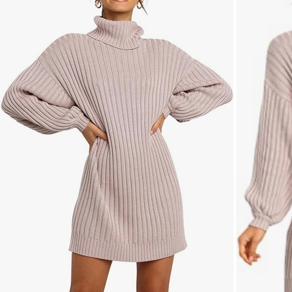 Pink sweater dress - Picture 2 of 2